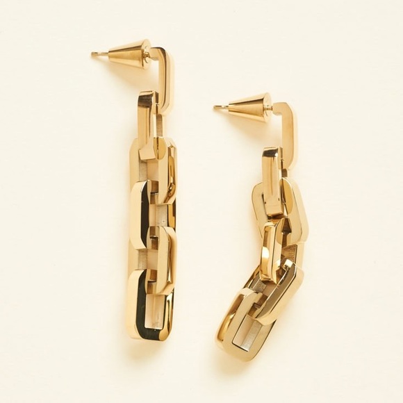 NWT Eddie Borgo Supra Link Earrings - Picture 3 of 4